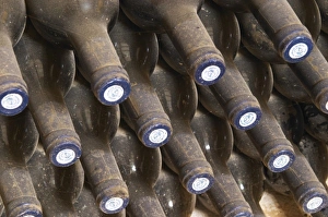 Chateau St Martin de la Garrigue. Languedoc. Bottle cellar. France. Europe. Bottle Chateau St Martin de la Garrigue. Languedoc. Bottle cellar. France. Europe. Bottle