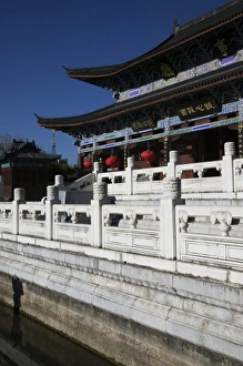 CHINA, Yunnan Province, Lijiang. Old Town, Exterior detail of the Mu Family Mansion CHINA, Yunnan Province, Lijiang. Old Town, Exterior detail of the Mu Family Mansion