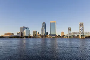 City skyline and St. Johns River, Jacksonville, Florida City skyline and St. Johns River, Jacksonville, Florida