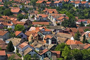 Cityscape of red roof houses, Sremski Karlovci, Serbia Cityscape of red roof houses, Sremski Karlovci, Serbia