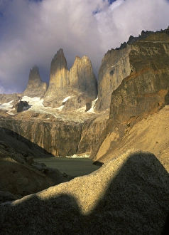 Clouds over Torres del Paine mountains in Patagonia region of Chile Clouds over Torres del Paine mountains in Patagonia region of Chile