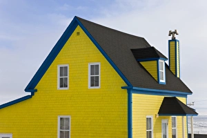 Colorful house, Iles de la Madeleine, Quebec, Canada Colorful house, Iles de la Madeleine, Quebec, Canada