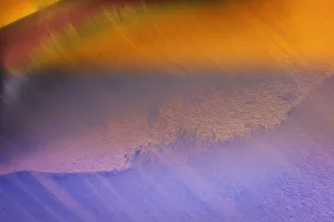 Colorful orange blue iceberg closeup abstract background Charlotte Bay, Antarctica Colorful orange blue iceberg closeup abstract background Charlotte Bay, Antarctica