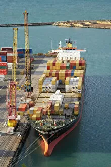 Import Gallery: Container Ship, Port of Napier, Napier, Hawkes Bay, North Island, New Zealand
