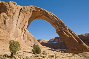 Corona Arch, a freestanding Sandstone Arch on BLm land, Bootlegger Canyon, Southeast Corona Arch, a freestanding Sandstone Arch on BLm land, Bootlegger Canyon, Southeast