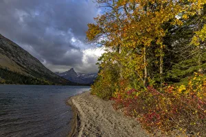 Cosley Lake in autumn, Glacier National Park, Montana, USA Cosley Lake in autumn, Glacier National Park, Montana, USA