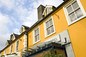 County Mayo, Ireland, Westport, hotel, yellow County Mayo, Ireland, Westport, hotel, yellow