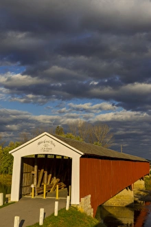 Covered Bridge over the East Fork of the White River in Medora, Indiana, USA Covered Bridge over the East Fork of the White River in Medora, Indiana, USA