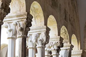 Croatia, Dubrovnik. Walled old city, Franciscan Church and Monastery cloister Croatia, Dubrovnik. Walled old city, Franciscan Church and Monastery cloister