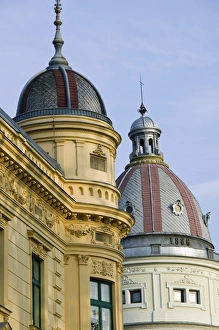 Croatia-Zagreb. Lower Town Buildings by the Strossmayer Gallery of Old Masters Croatia-Zagreb. Lower Town Buildings by the Strossmayer Gallery of Old Masters