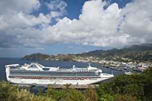 Cruise ship in Kingstown, harbour St. Vincent & The Grenadines Cruise ship in Kingstown, harbour St. Vincent & The Grenadines