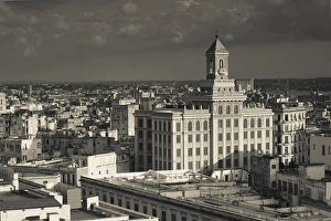 Cuba, Havana, elevated view of the Edificio Bacardi building, late afternoon Cuba, Havana, elevated view of the Edificio Bacardi building, late afternoon