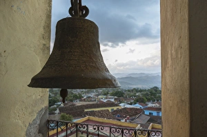 Cuba, Trinidad. View of town from the bell tower of an old church Cuba, Trinidad. View of town from the bell tower of an old church