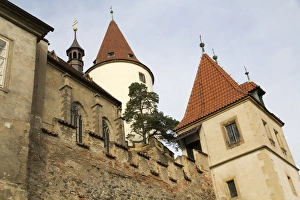 Czech Republic, Bohemia, Krivoklat. Construction of the castle began in the 12th c Czech Republic, Bohemia, Krivoklat. Construction of the castle began in the 12th c
