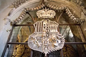 Images Dated 4th November 2014: Czech Republic, Bohemia, Sedlec. Sedlec Ossuary, Church of the Bones, Czech Republic