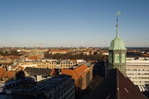 Denmark, Copenhagen, view of the city from Rundetarn Denmark, Copenhagen, view of the city from Rundetarn