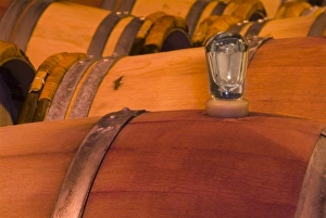 A device to allow CO2 (Carbon Dioxide) to escape the oak wine barrels at Columbia Crest A device to allow CO2 (Carbon Dioxide) to escape the oak wine barrels at Columbia Crest
