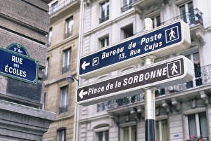 Directional signs in Paris, France. french, france, francaise, francais, europe Directional signs in Paris, France. french, france, francaise, francais, europe