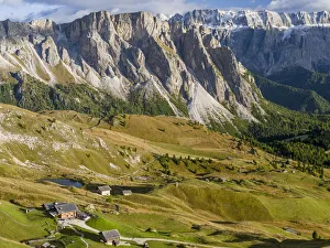 The Dolomites in the valley of Groeden ( Val Gardena, Gheirdeina) in South Tyrol - Alto Adige The Dolomites in the valley of Groeden ( Val Gardena, Gheirdeina) in South Tyrol - Alto Adige