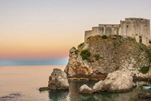 Adriatic Sea Gallery: Dubrovnik, Croatia. Fortress Lovrijenac on the Adriatic Sea