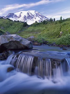 Edith Creek on Paradise Trail near Mt. Rainier National Park lodge, Washington State, USA Edith Creek on Paradise Trail near Mt. Rainier National Park lodge, Washington State, USA