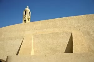 Images Dated 21st January 2009: Egypt, Wadi Natroun. Outer wall of the Coptic Christian monastery of St. Bishoy in