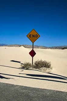 End sign, Coachella Valley, California sign, Coachella Valley, California End sign, Coachella Valley, California sign, Coachella Valley, California