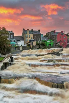 Ennistymon Falls on the Cullenagh River in Ennistymon, Ireland Ennistymon Falls on the Cullenagh River in Ennistymon, Ireland