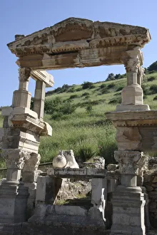 Ephesus, Turkey. Top of the Fountain of Trajan, Ephesus Ephesus, Turkey. Top of the Fountain of Trajan, Ephesus