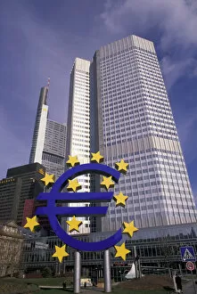 Images Dated 7th October 2004: EU, Germany, Frankfurt. Euro Building