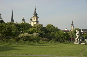 Europe, Austria, Linz Stadt, Linz, park along Danube River Europe, Austria, Linz Stadt, Linz, park along Danube River