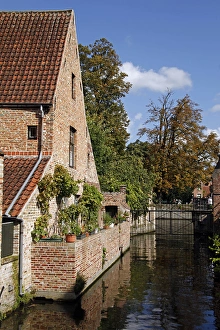Europe, Belgium, Brugges. Canal view in Brugges Europe, Belgium, Brugges. Canal view in Brugges
