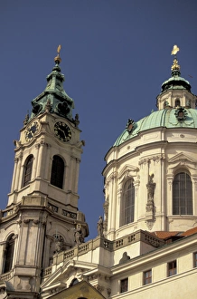 Europe, Czech Republic, Cent. Bohemia, Prague (Praha) St. Nicholas Church, daytime Europe, Czech Republic, Cent. Bohemia, Prague (Praha) St. Nicholas Church, daytime