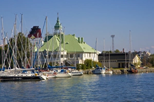 Europe, Finland, Helsinki. Boats docked in marina. Credit as: Nancy & Steve Ross Europe, Finland, Helsinki. Boats docked in marina. Credit as: Nancy & Steve Ross