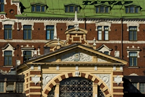 Europe, Finland, Helsinki. Exterior of an indoor mart, Market Hall. Credit as: Nancy Europe, Finland, Helsinki. Exterior of an indoor mart, Market Hall. Credit as: Nancy