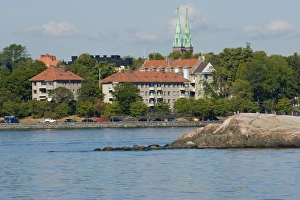 Europe, Finland, Helsinki. View of city from harbor. Credit as: Nancy & Steve Ross Europe, Finland, Helsinki. View of city from harbor. Credit as: Nancy & Steve Ross