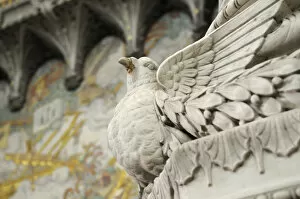 Images Dated 27th May 2008: Europe, France, Rhone-Alpes, Lyon. Bird carving on an interior column, Basilica Notre-Dame