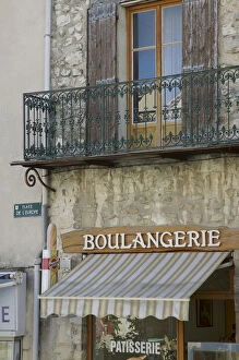 Images Dated 15th July 2007: Europe, France, Sault. A bakery sits beneath an apartment. Credit as: Josh Anon /