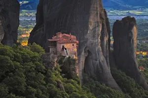 Jim Nilsen Gallery: Europe, Greece, Meteora. Isolated monastery on cliff