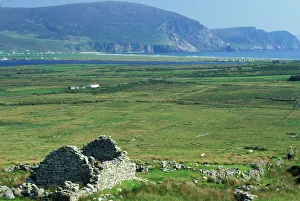 Europe, Ireland, County Mayo, Achill Island. Ancient Village Europe, Ireland, County Mayo, Achill Island. Ancient Village