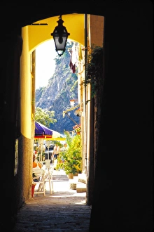 Europe, Italy, Cinque Terre. Hallway in Vernazza Europe, Italy, Cinque Terre. Hallway in Vernazza