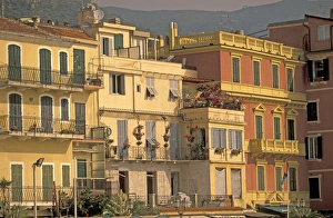 Europe, Italy, Liguria, Alassio. Riviera di Ponente. Morning view, beachfront Europe, Italy, Liguria, Alassio. Riviera di Ponente. Morning view, beachfront