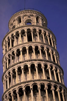 Europe, Italy, Tuscany, Pisa, Piazza del Miracoli. Torre pendente, Leaning Tower detail Europe, Italy, Tuscany, Pisa, Piazza del Miracoli. Torre pendente, Leaning Tower detail