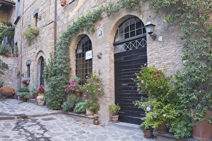 Europe, Italy, Umbria, Civita, Traditional House Europe, Italy, Umbria, Civita, Traditional House