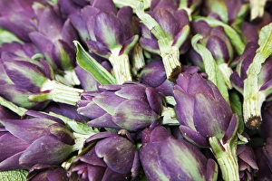 Europe; Italy; Venice; Artichokes in Mass At Venice Farmers Market Europe; Italy; Venice; Artichokes in Mass At Venice Farmers Market