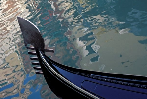 Europe, Italy, Venice. Detail of Venetian Gondola Europe, Italy, Venice. Detail of Venetian Gondola