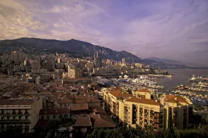 Images Dated 5th October 2004: Europe, Monaco. View of port looking towards Monte Carlo