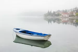 Jim Nilsen Gallery: Europe, Montenegro, Kotar. Small boat on calm water