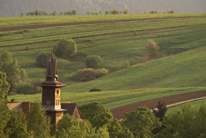 EUROPE, Poland, Carpathian Mts., Kluszkowce View of the old church EUROPE, Poland, Carpathian Mts., Kluszkowce View of the old church