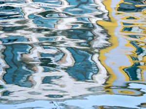 Europe, Portugal, Aveiro. Colorful reflection, canals of Aveiro Europe, Portugal, Aveiro. Colorful reflection, canals of Aveiro